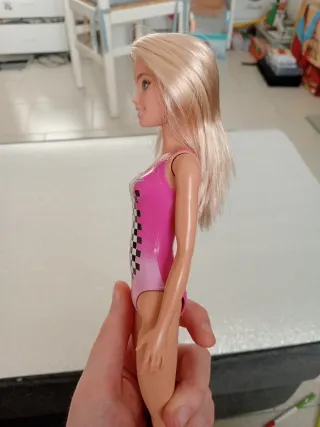Bambola Barbie Mattel costume bagno stampato biond