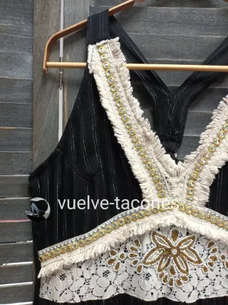 Vestido negro con escote  espalda ♡ SIYA * T.U.