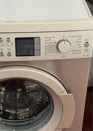 LAVADORA BOSCH DE 8 KILOS EN INOX