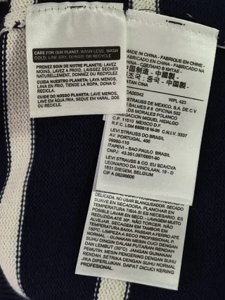 Jersey Levi's® Rayas Azul Marino y Blanco