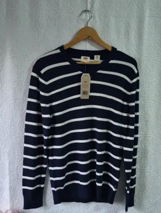 Jersey Levi's® Rayas Azul Marino y Blanco