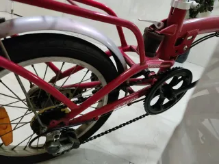 Bicicleta plegable 16'TEEN roja