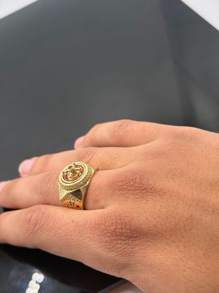 Ref26 Anillo de oro de 18k ruleta