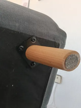 Sofà Llit 2 Places Blau Fosc Gris Maisons du Monde