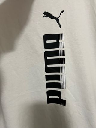 T-shirt Puma bianca con logo