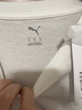 T-shirt Puma bianca con logo