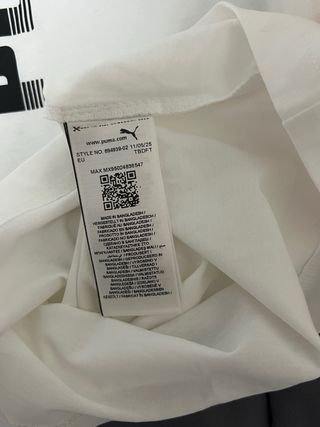 T-shirt Puma bianca con logo