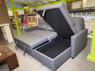 ¡¡¡OFERTA!!! Sofá cama chaise longue con arcón