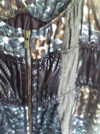 Vestido Custo Barcelona Seda Estampado Leopardo