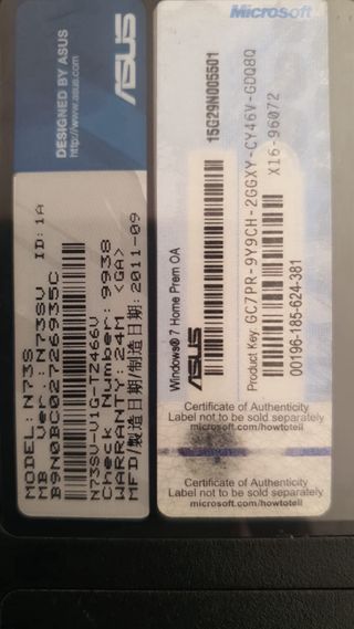 Portátil ASUS N73 Series Intel Core i7