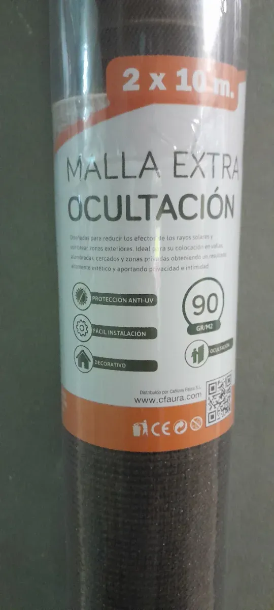 Malla Ocultación 2x10m Cañizos Faura