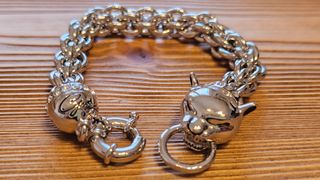 Bracciale Guess Testa di Pantera Argento