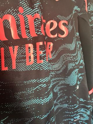 Chándal Arsenal Adidas Negro y Turquesa