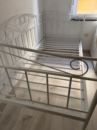 Divan de forja para cama 90 cm Incluye colchón