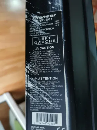 Televisor Plasma Pioneer 43 Pared