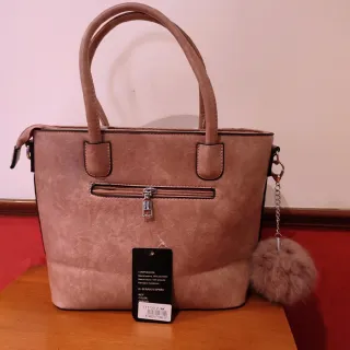 Bolso Rosa Brocado 31x24x12 cm