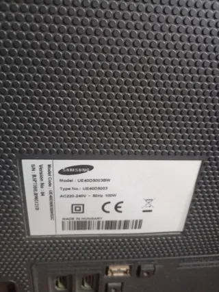 Televisión Samsung Negra