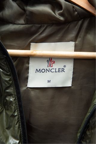Moncler Gilet Verde Cappuccio