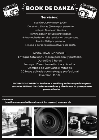Fotógrafo y videógrafo profesional en Madrid.