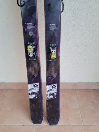 Esquís Atomic UL78 170+Fix ATK+Pells(2)+ ganivetes