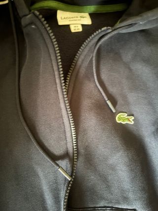 Sudadera Lacoste azul con cremallera ORIGINAL