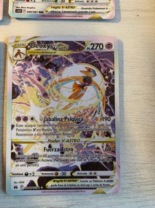 8 Cartas Pokémon V ASTRO