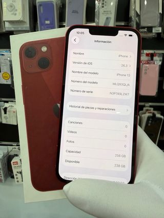 iPhone 13 Rojo 256GB Segunda Mano buen estado