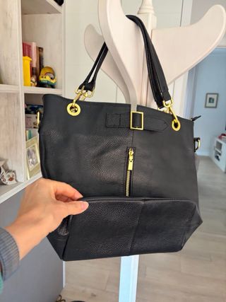 Bolso de cuero negro REBAJAS!!