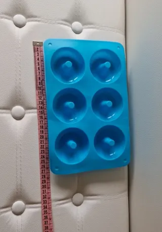 Molde Silicona Donut pequeño Azul