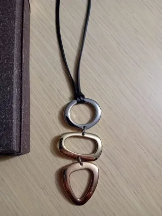 Collana donna Fossil con ciondolo geometrico