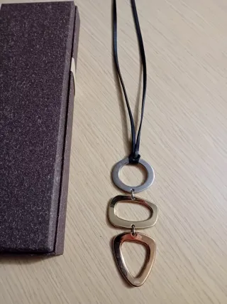 Collana donna Fossil con ciondolo geometrico