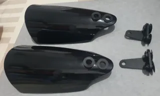 2 Carenados Moto Negro + Soportes