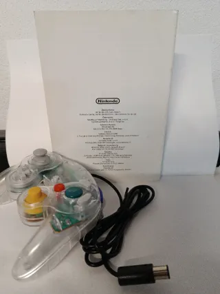 Manual Nintendo GameCube y Mando Transparente