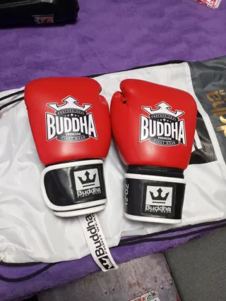 Guantes y espinilleras Kickboxing Buddha