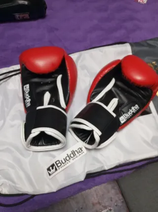 Guantes y espinilleras Kickboxing Buddha