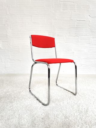 SILLA TUBULAR BAUHAUS. 70s