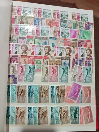 Álbum Sellos Antiguos España Marruecos