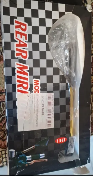 Espejos Moto Dorados y Negros