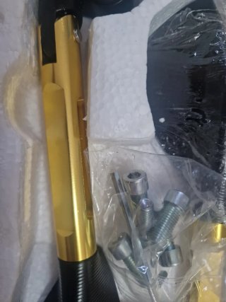 Espejos Moto Dorados y Negros
