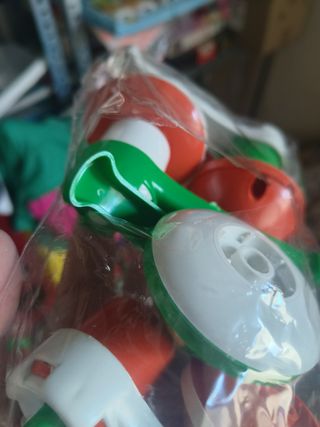 Lote 10 bolsas de peonzas juguete vintage años 80