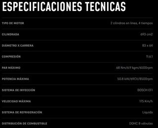 MOTO MORINI CALIBRO 693 CC