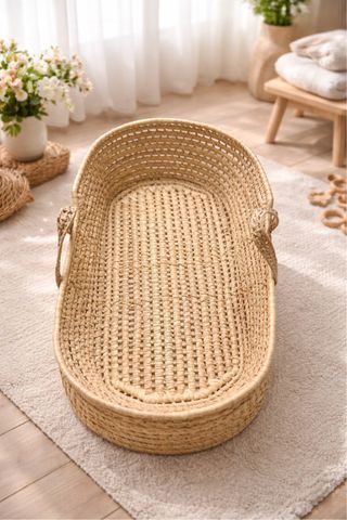 Cesta Moisés Bebé Mimbre 80cm