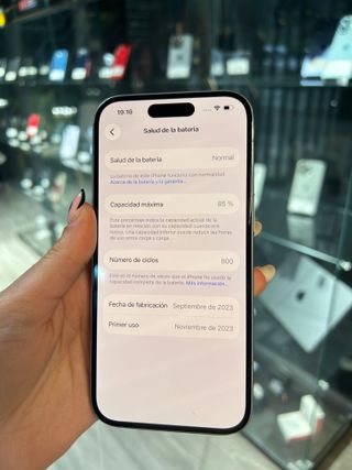 iPhone 15 Azul 128GB 85% Batería + Garantía