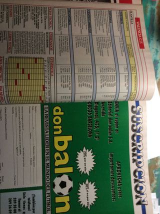 REVISTA DON BALON EXTRA LIGA 91/92
