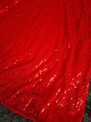 Jersey lentejuelas rojo