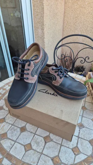 Zapatillas náuticas Clarks Piel Negra y Marrón