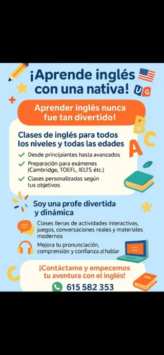 Clases de inglés con nativa