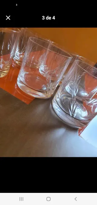 Lote copas y vasos años 80