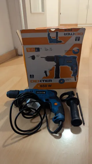 Taladro Dexter 650W con mango auxiliar