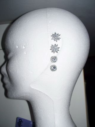 Orecchini luminosi con strass